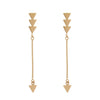 Arrow Droplet Stud Earrings