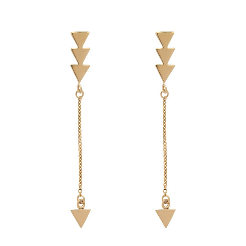 Arrow Droplet Stud Earrings