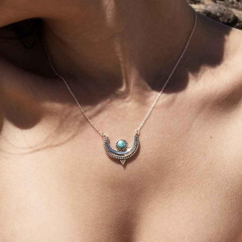 Moon Shine Necklace Turquoise