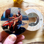 Magnetic Bottle Opener with Photo