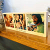 3 Photo Wood Block Display with Personalised Message