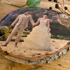 Wedding Gift - Personalised Wood Slice Silver Birch