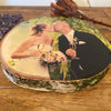 Wedding Gift - Personalised Wood Slice Silver Birch