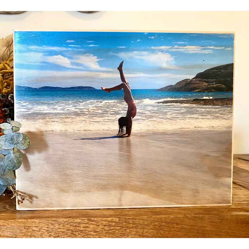 Wooden Photo Block with Border