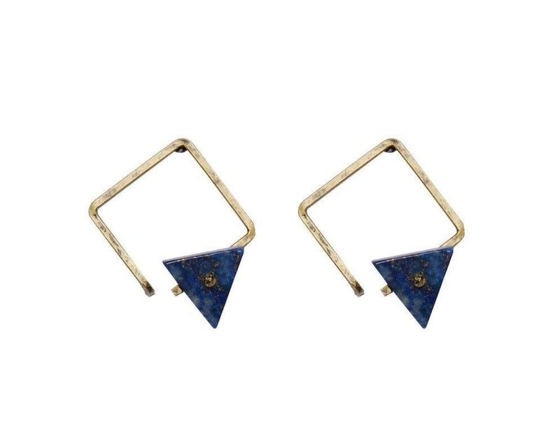 Triangular Universe Stud Earring